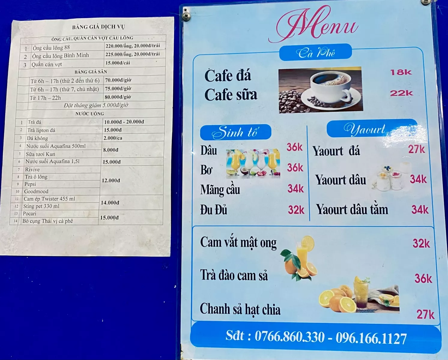 Bảng giá thuê sân cầu lông Thủy Sản