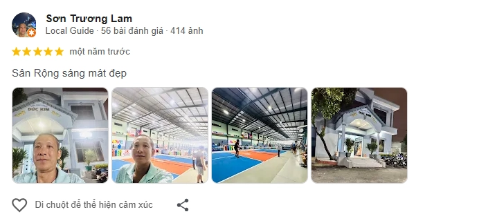 Đánh giá của người chơi tại sân DK Pickleball