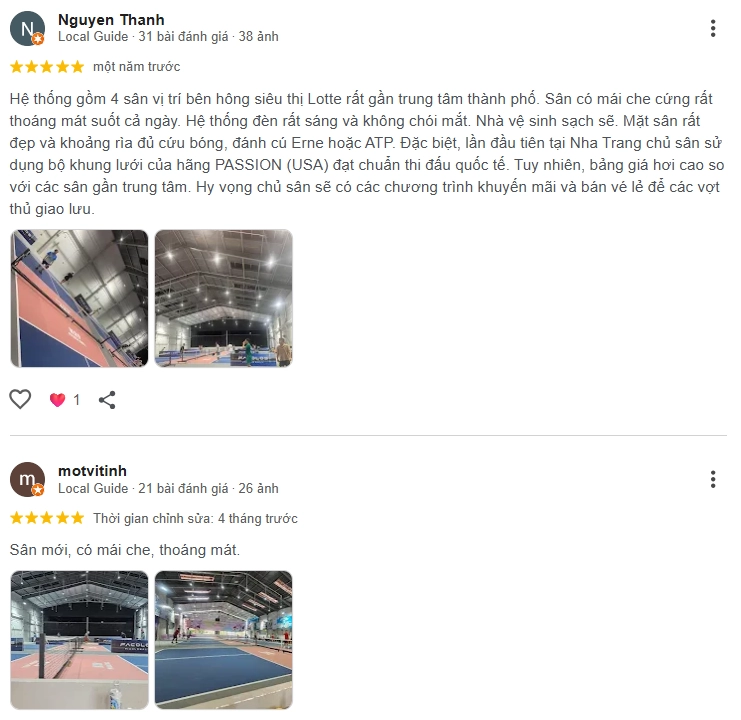 Đánh giá của người chơi về sân K29 Pickleball