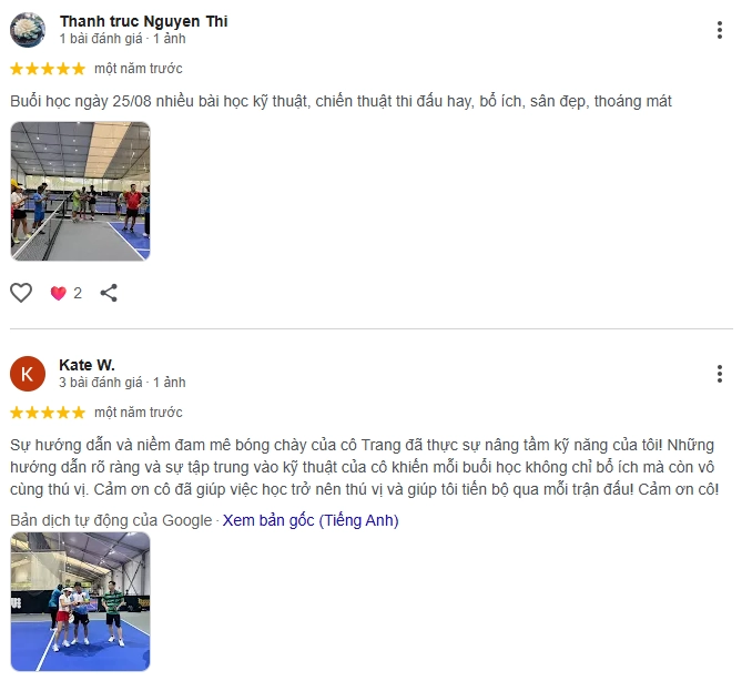 Những bài đánh giá về 002 Pickleball Club 2