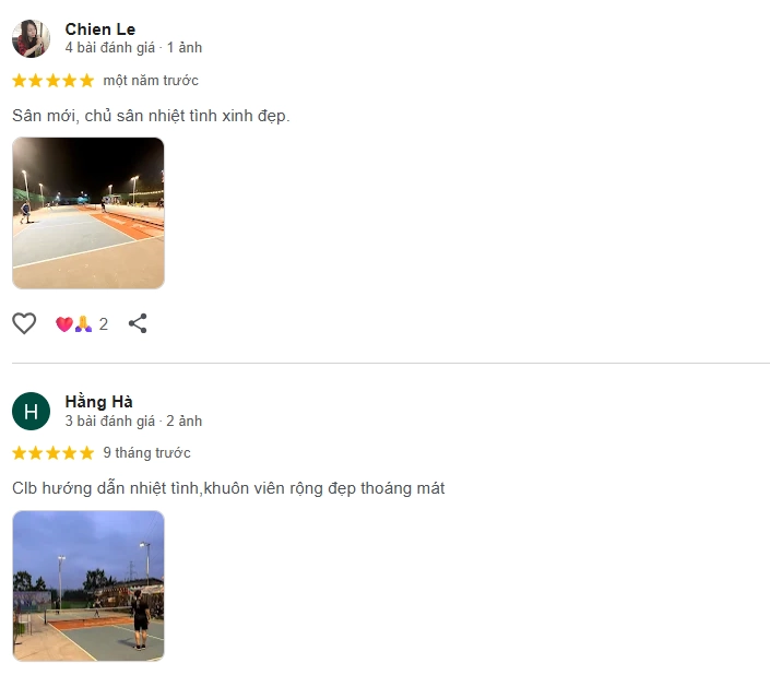 Đánh giá của người chơi tại sân Pickleball Aloha