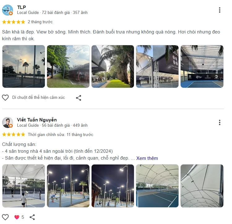 Đánh giá của người chơi tại sân Pickleball AP Sports Club