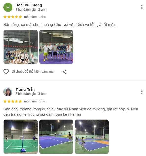 Đánh giá của người chơi tại sân Pickleball Cầu Xéo
