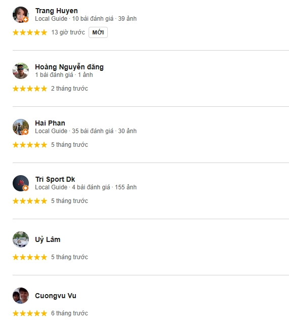 Đánh giá của người chơi tại sân Pickleball Chương Dương