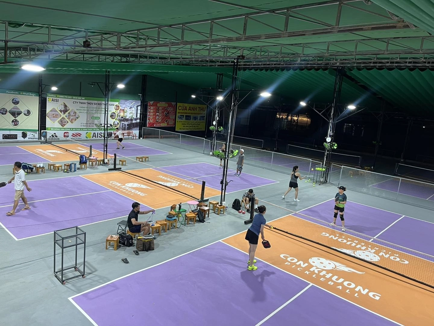 Mặt sân pickleball Cồn Khương