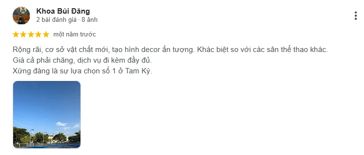 Đánh giá của người chơi tại sân Pickleball D-Complex