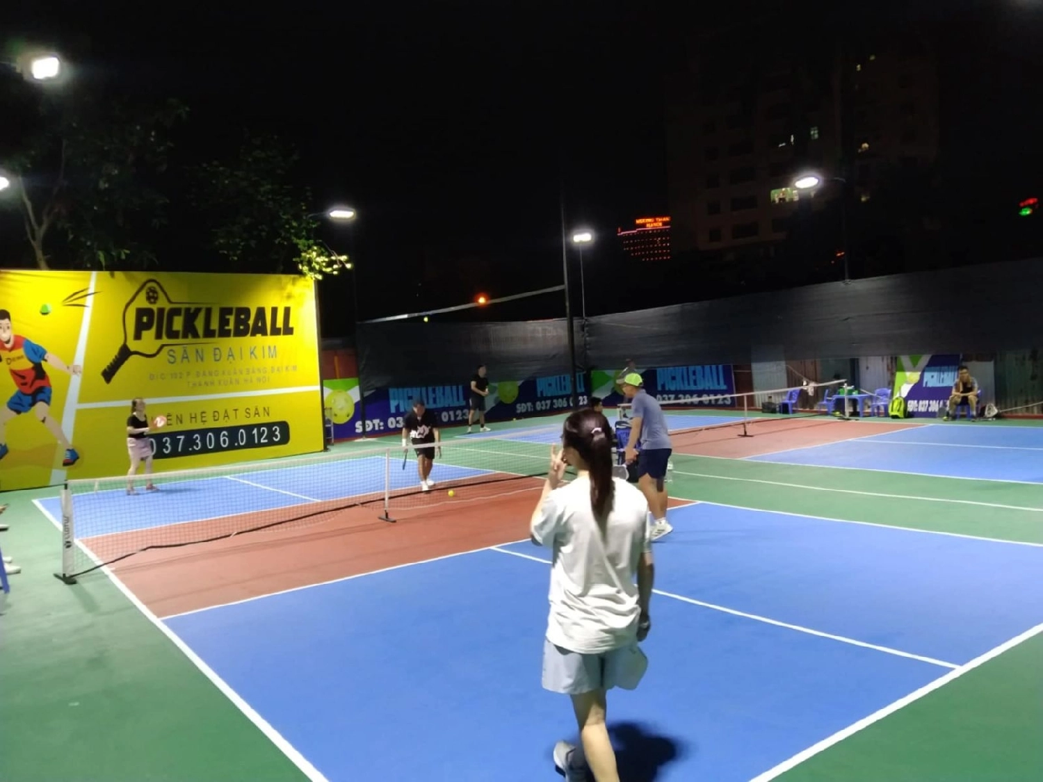 Không gian sân pickleball Đại Kim