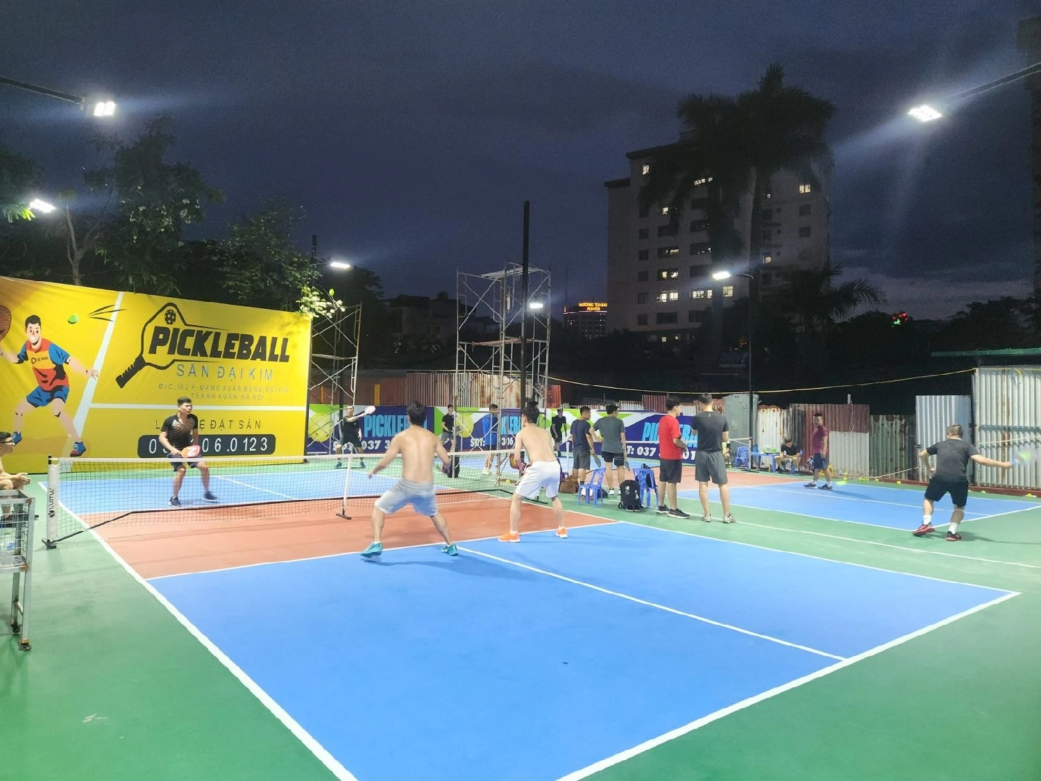 Không gian sân pickleball Đại Kim