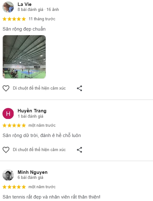 Đánh giá của người chơi tại sân Pickleball Dalat 1500