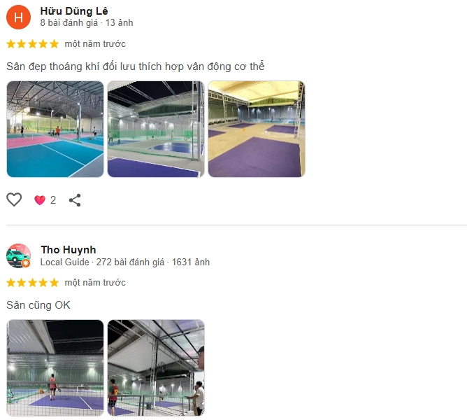 Đánh giá của người chơi tại sân Pickleball Đào Trí