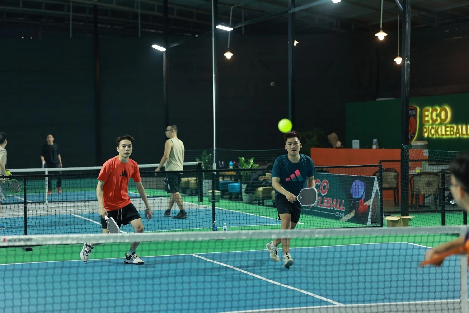 Người ở sân pickleball eco