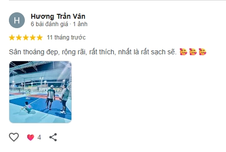 Đánh giá của người chơi tại DSD Pickleball Nha Trang 1