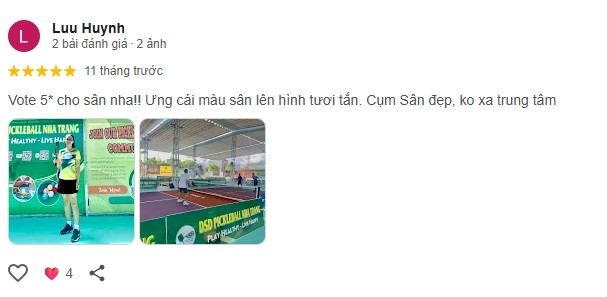 Đánh giá của người chơi tại DSD Pickleball Nha Trang 3