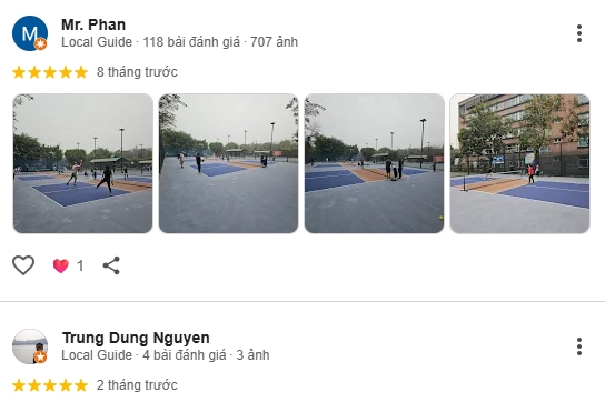 Đánh giá của người chơi tại sân Ohlala Pickleball 1