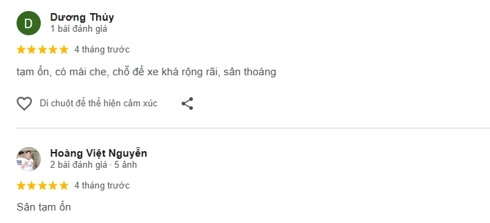 Đánh giá của người chơi tại sân Pickleball Forehands