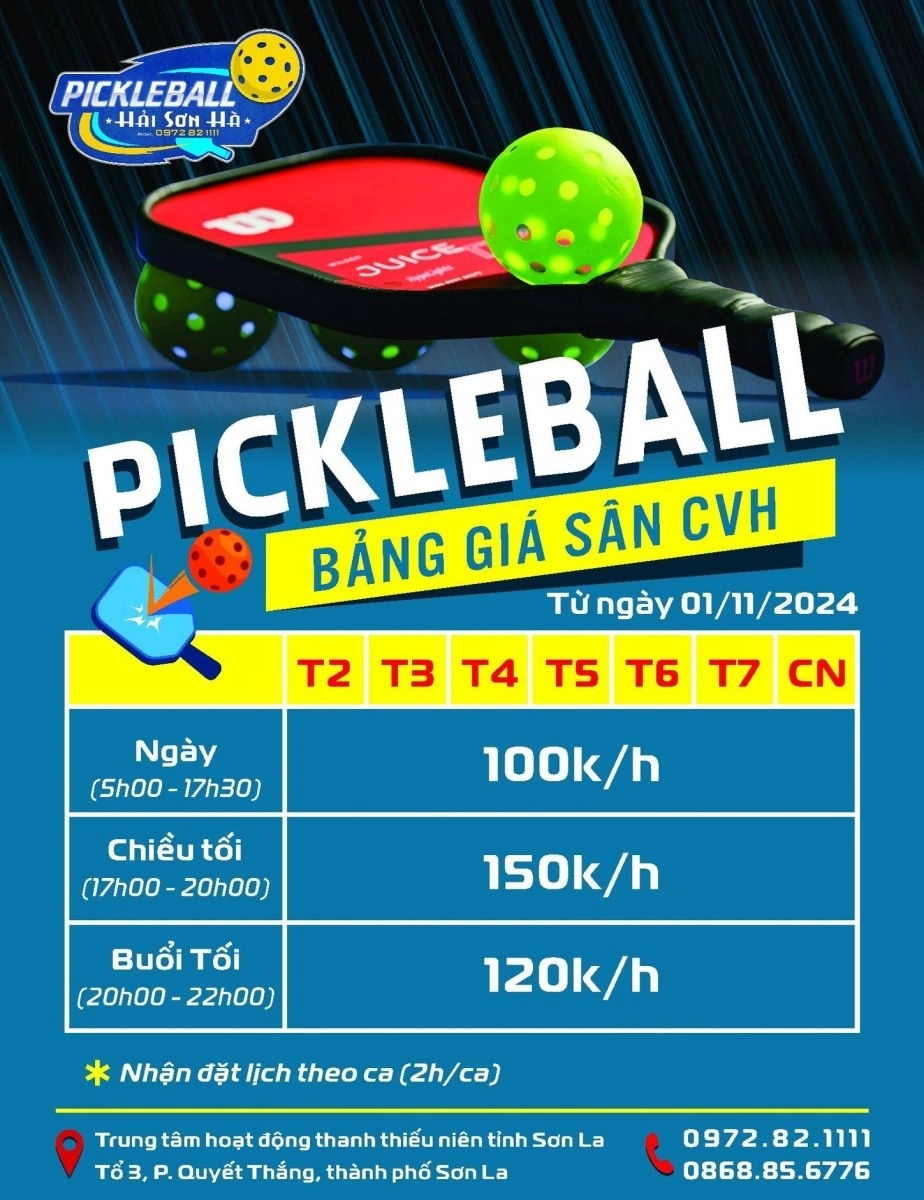 Giá thuê sân Pickleball Hải Sơn Hà