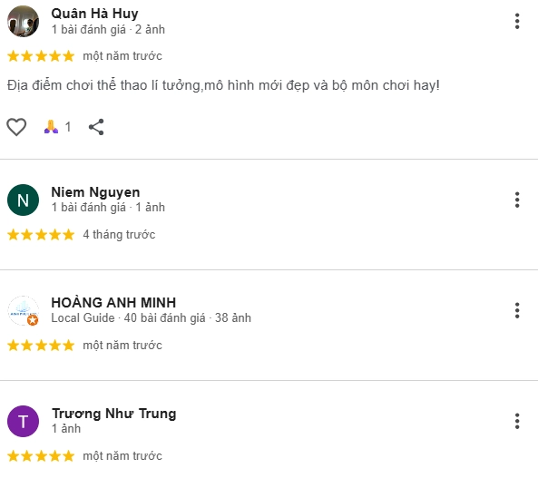 Đánh giá của người chơi tại sân Pickleball Handico