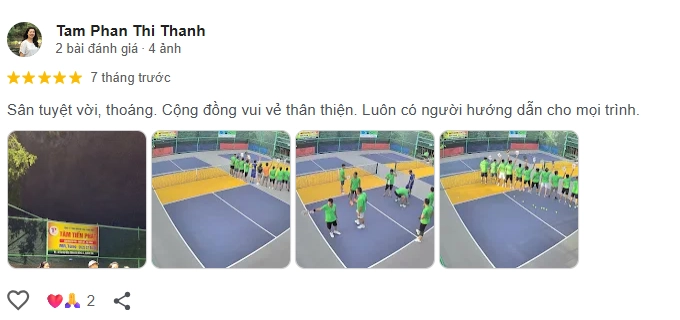  Đánh giá của người chơi tại sân Pickleball Hoa Giấy