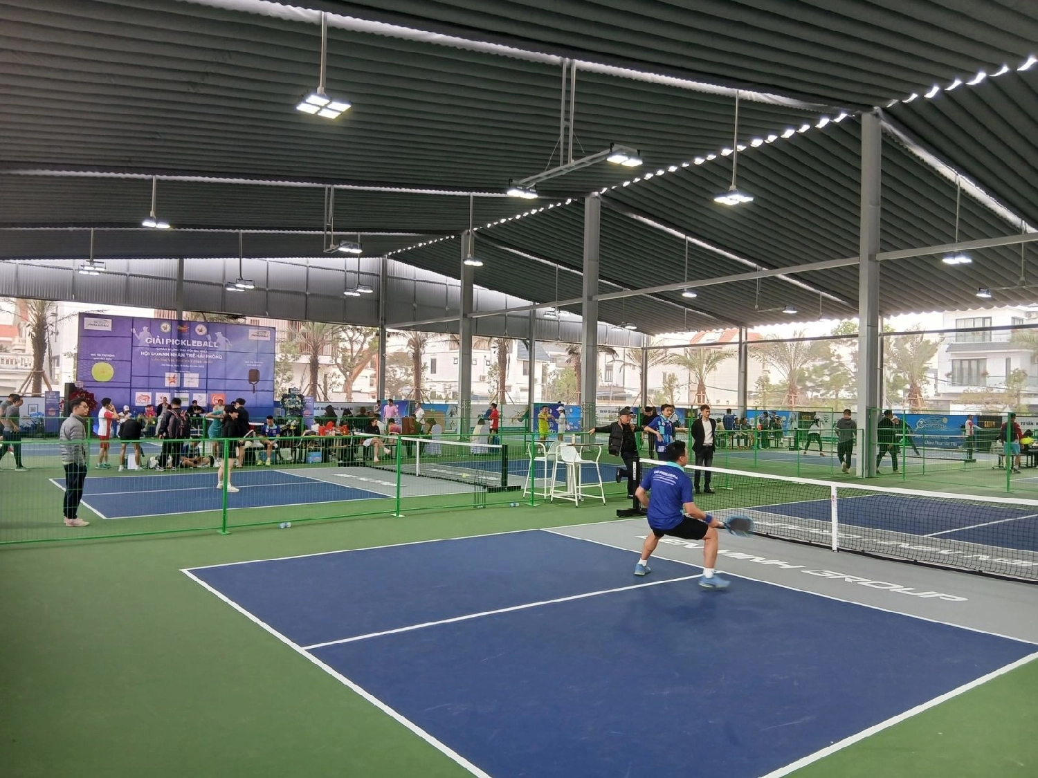 Cụm 10 sân chất lượng tại sân pickleball hugo