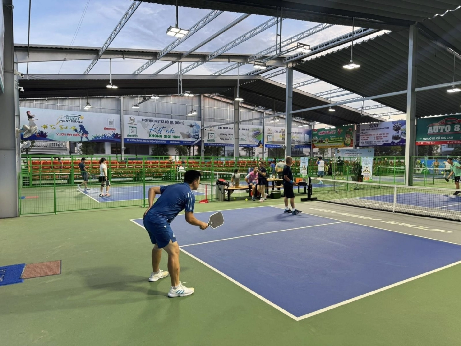 Không gian sân pickleball Hugo Hải Phòng