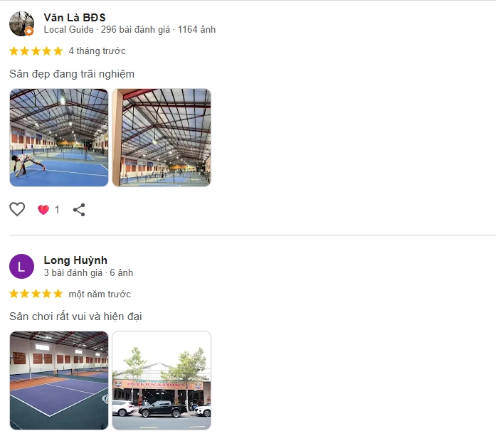 Đánh giá của người chơi tại sân Pickleball International Vĩnh Long