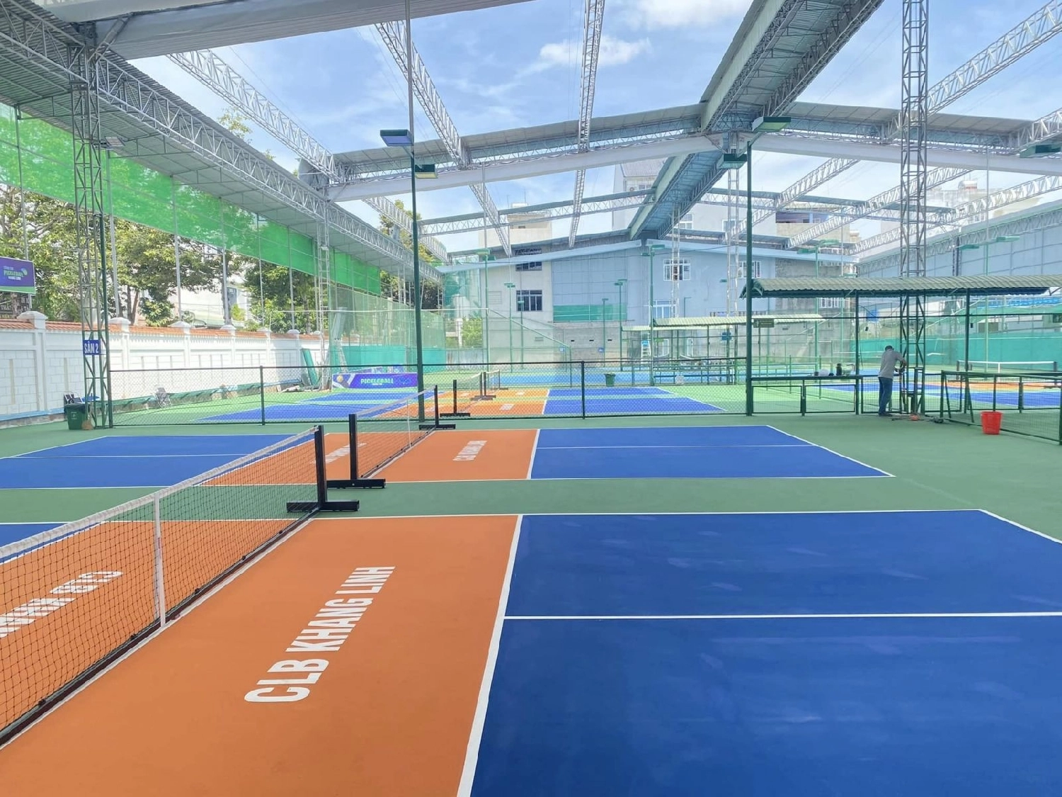 Cụm sân pickleball tại Khang Linh Vũng Tàu
