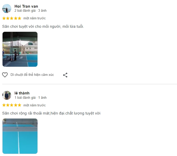 Đánh giá của người chơi tại sân Pickleball Kim Sơn