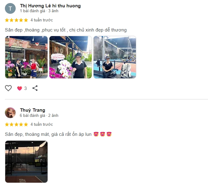 Đánh giá của người chơi tại sân Pickleball Magic