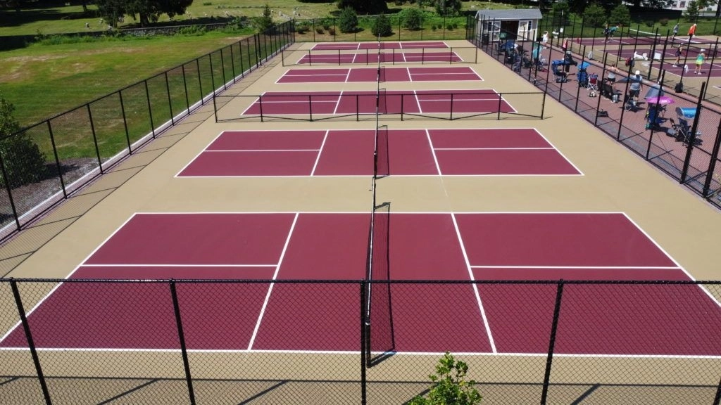 Một số mẫu sân pickleball màu hồng nổi bật 3