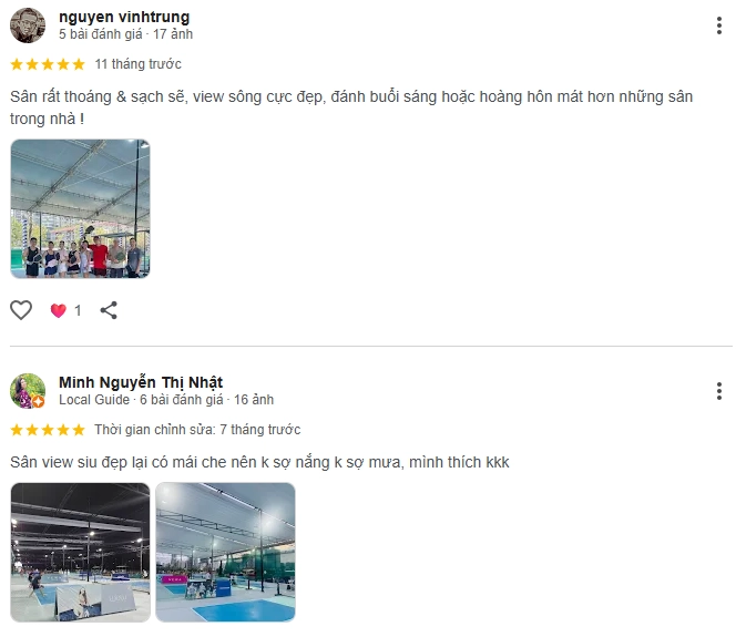 Đánh giá của người chơi tại sân Pickleball Metropole Hồ Chí Minh