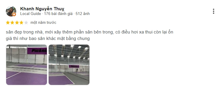 Đánh giá của người chơi tại sân Pickleball MSC