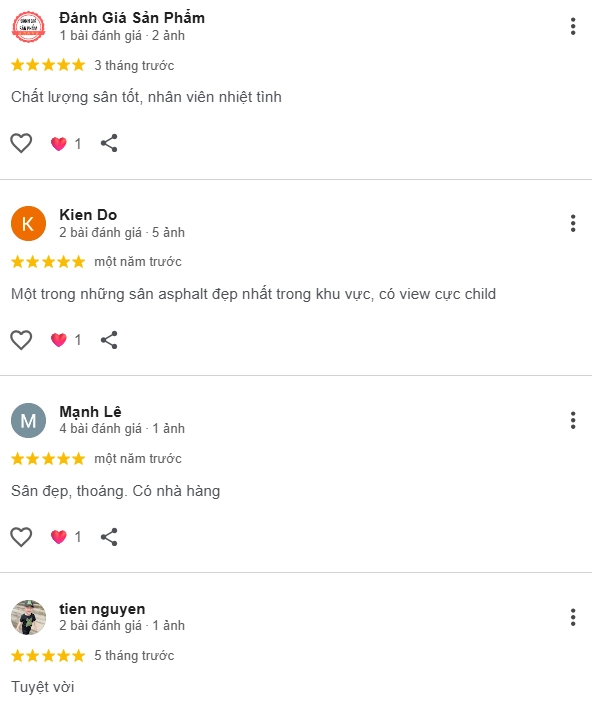 Đánh giá của người chơi tại sân Pickleball Nội Bài