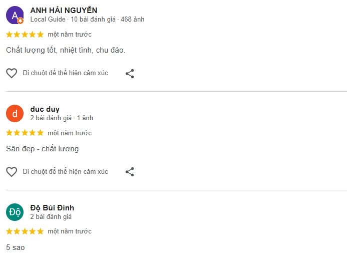 Đánh giá của người chơi tại sân Pickleball Phú Mỹ