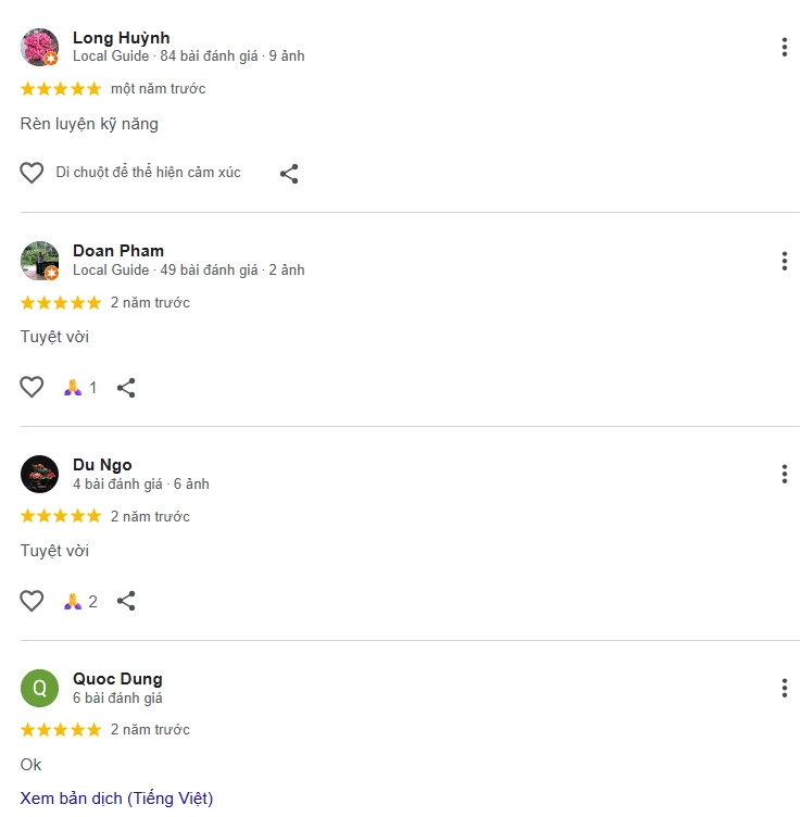 Đánh giá của người chơi tại sân Pickleball Phủi Bình Dương