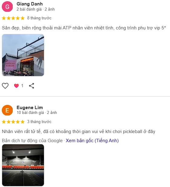 Đánh giá của người chơi tại sân Pickleball Stars Hạ Long