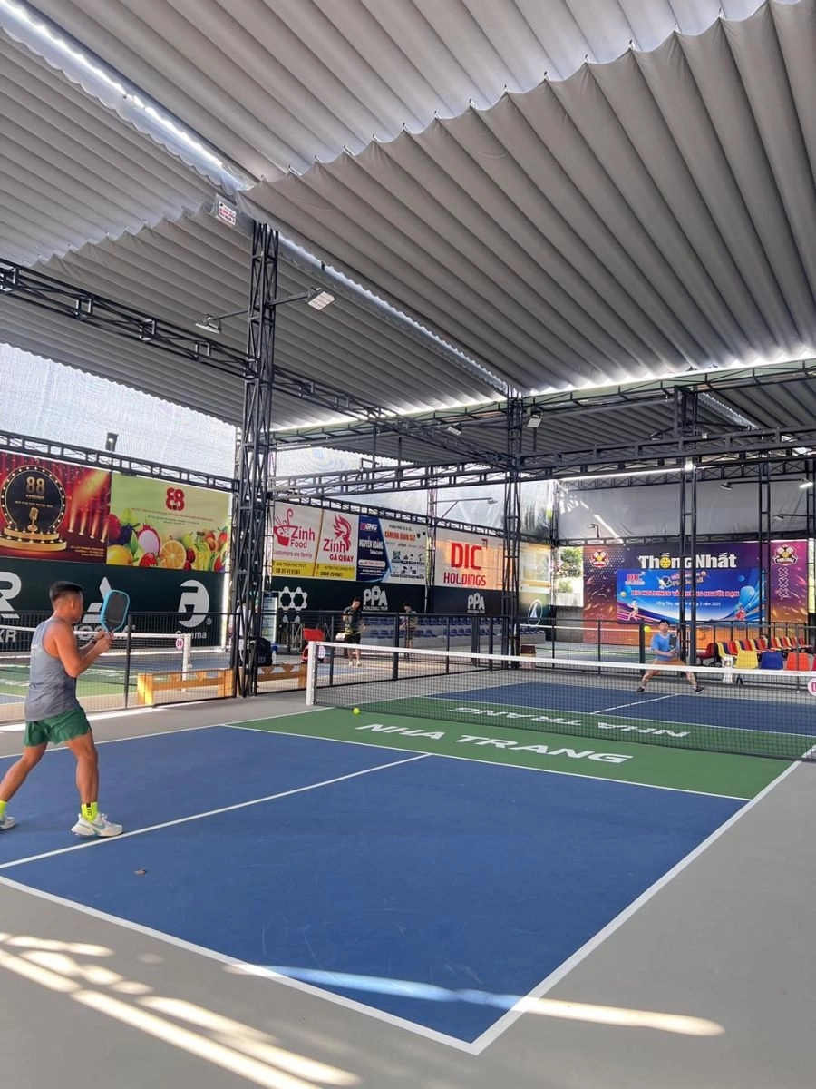 Sân pickleball đạt chuẩn quốc tế tại sân pickleball Thống Nhất Vũng Tàu