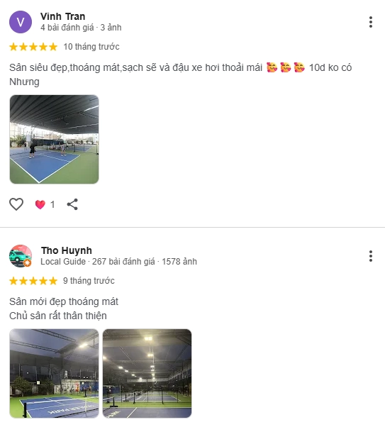 Đánh giá của người chơi tại sân Pickleball Trailer Park 