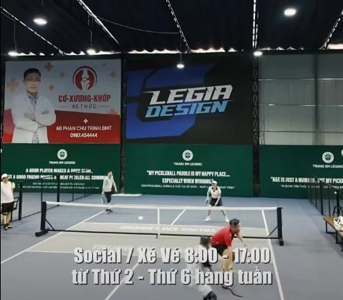 Sân Pickleball Trung Em Legend