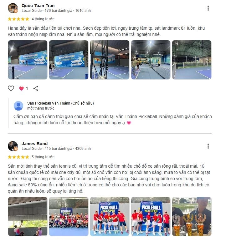 Đánh giá chất lượng sân Pickleball Văn Thánh