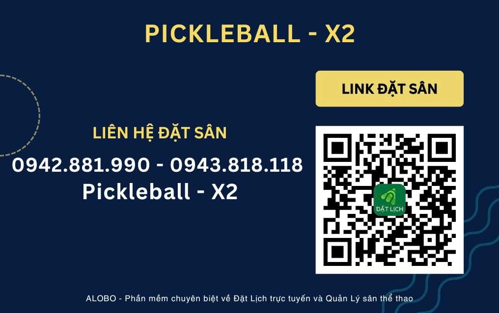 Giá thuê sân Pickleball X2