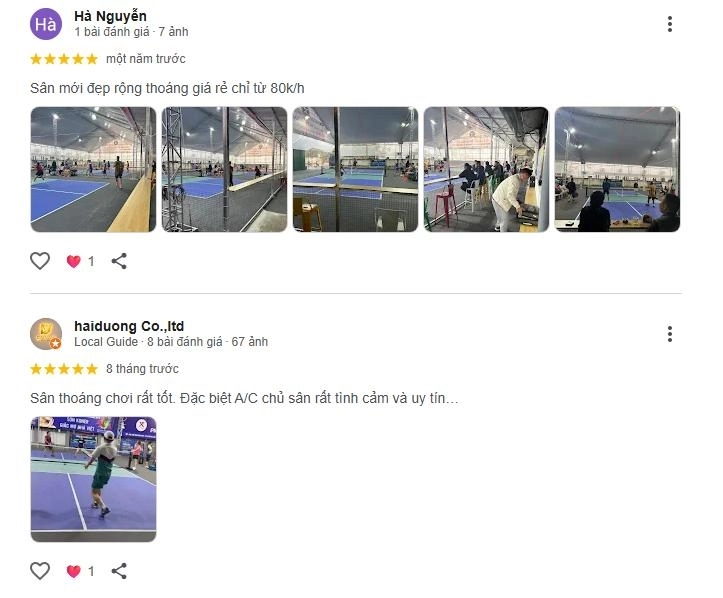 Chất lượng sân pickleball x7