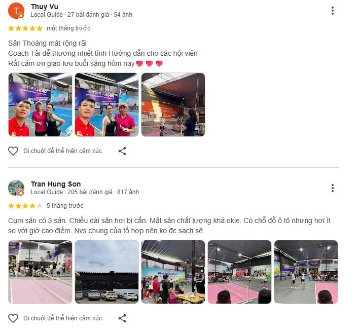 Đánh giá chất lượng sân pickleball Yên Phúc - Phúc La