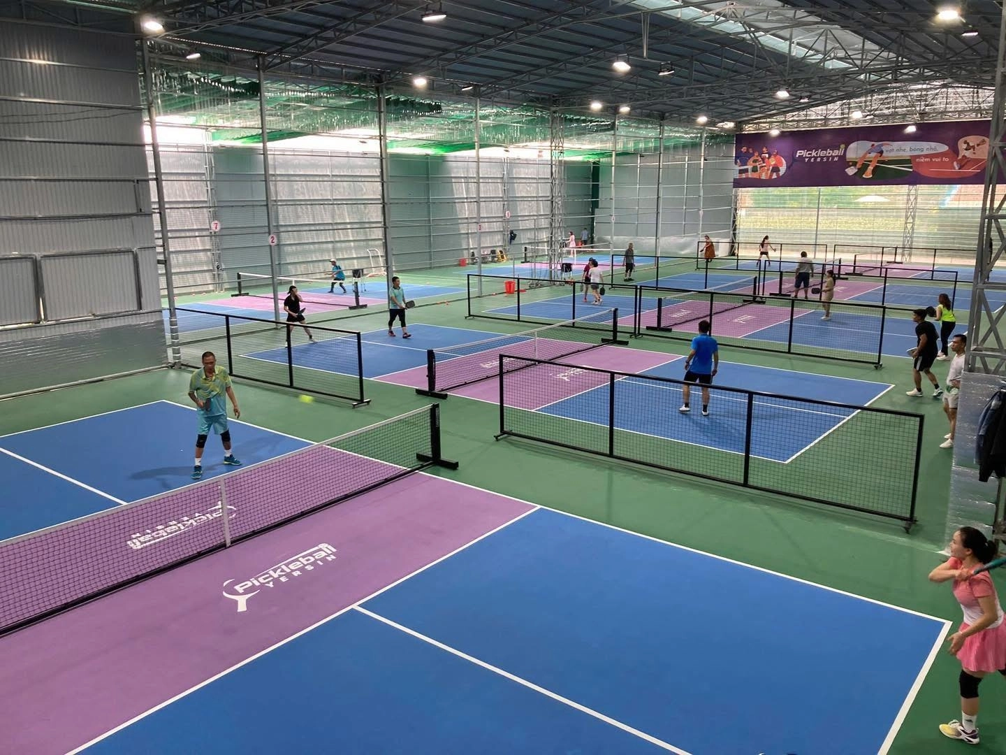 Không gian sân pickleball Yersin Đà Lạt