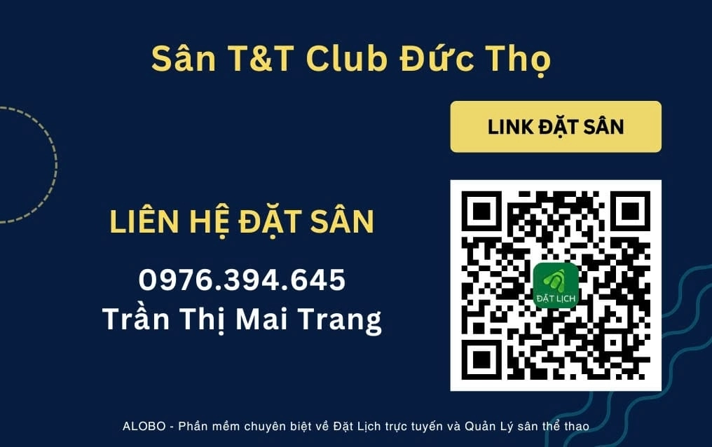 Giá thuê sân T&T Pickleball Đức Thọ