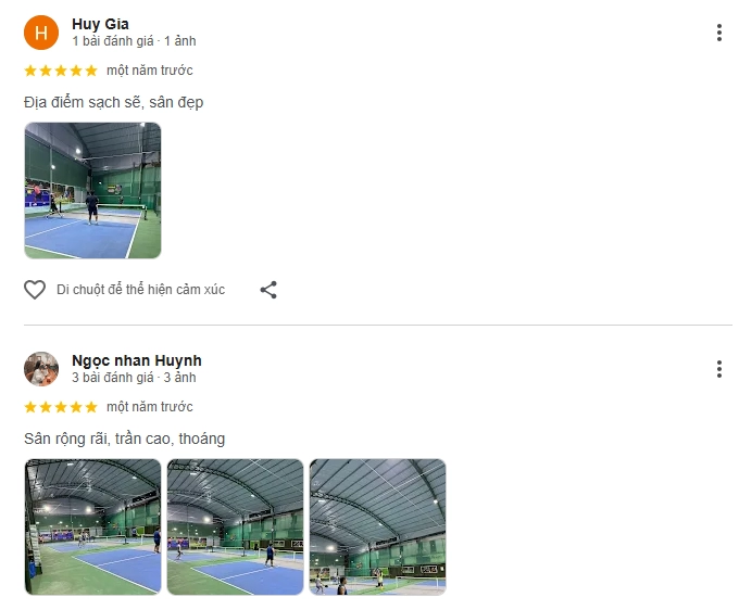 Đánh giá của người chơi tại sân SC Pickleball Hoàng Hoa Thám