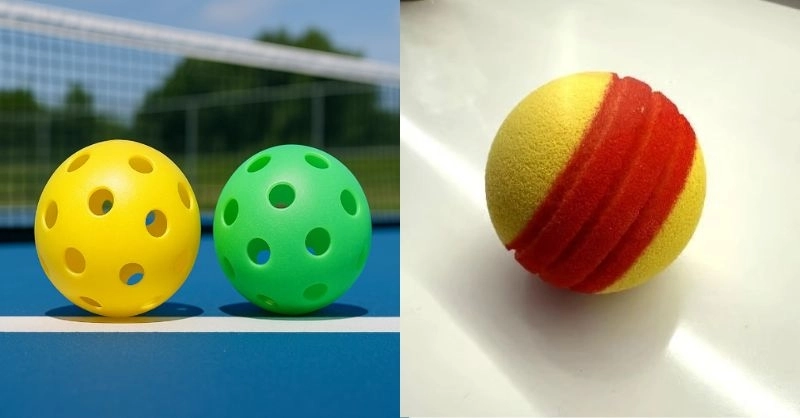 So sánh bóng chơi pickleball vs typti