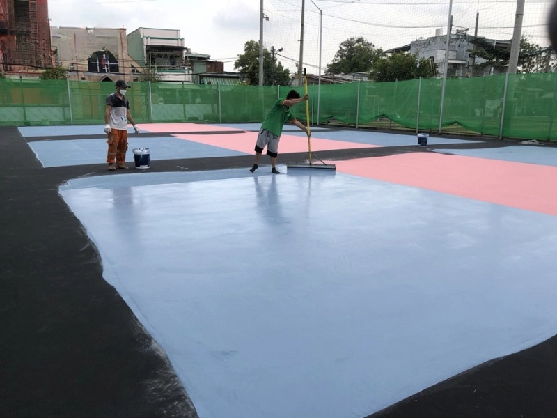 Thi công sân pickleball