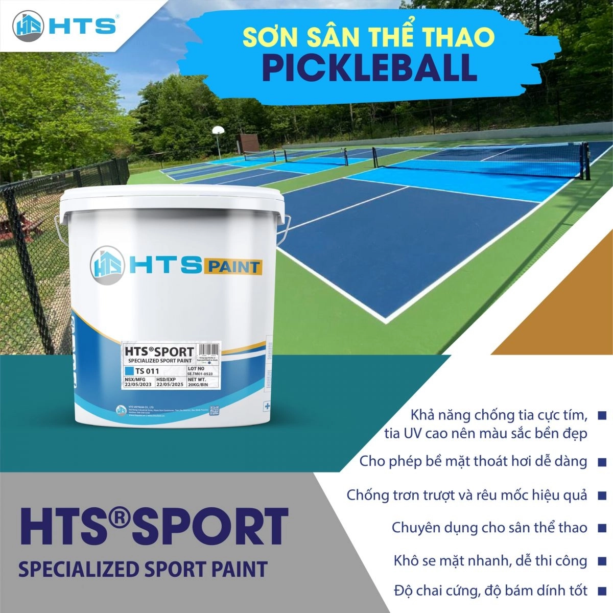 Sơn sân HTS Sport