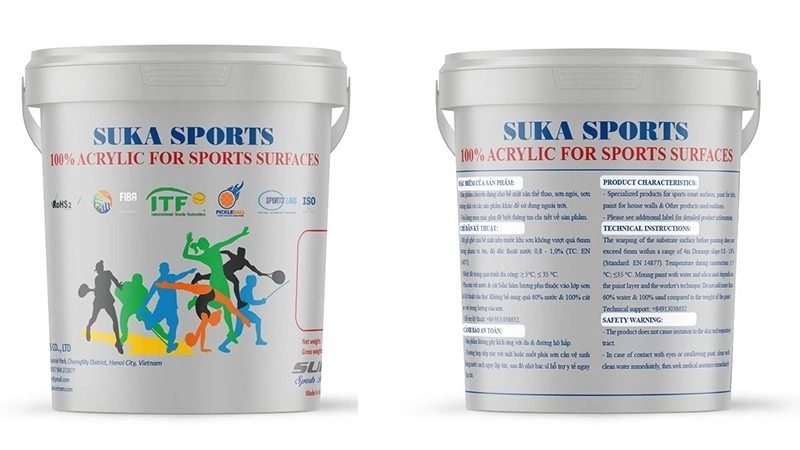 Sơn sân pickleball suka surface
