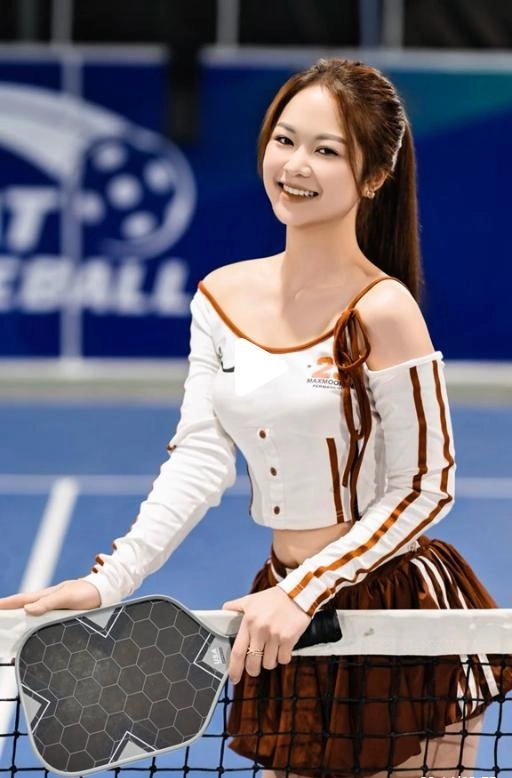Tạo dáng chụp ảnh pickleball 